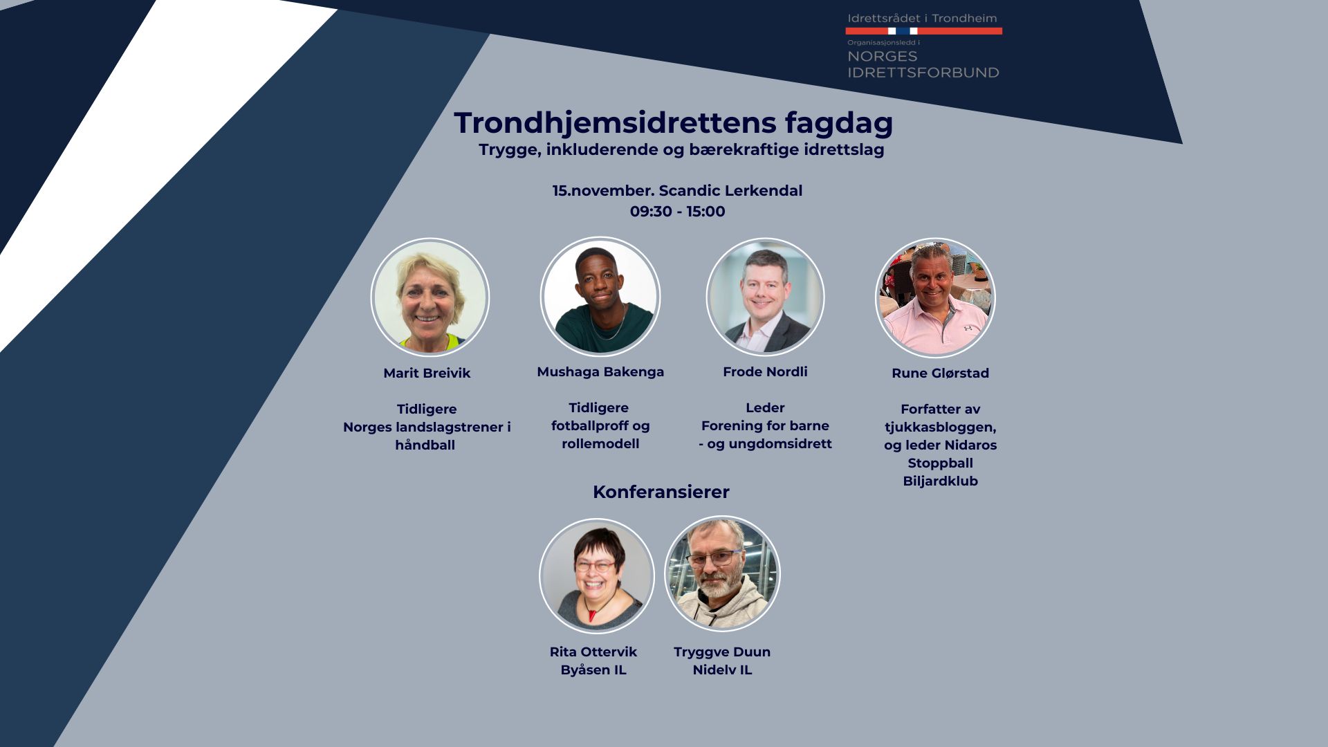 Bli med på Trondhjemsidrettens fagdag 15.november!