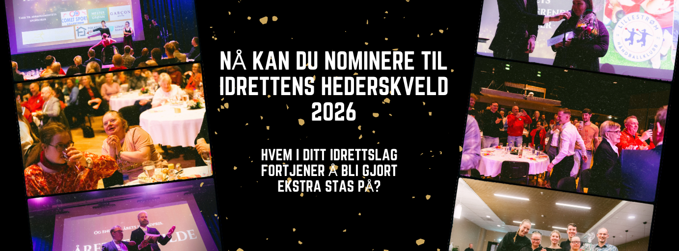 Idrettens Hederskveld åpner for nominasjoner