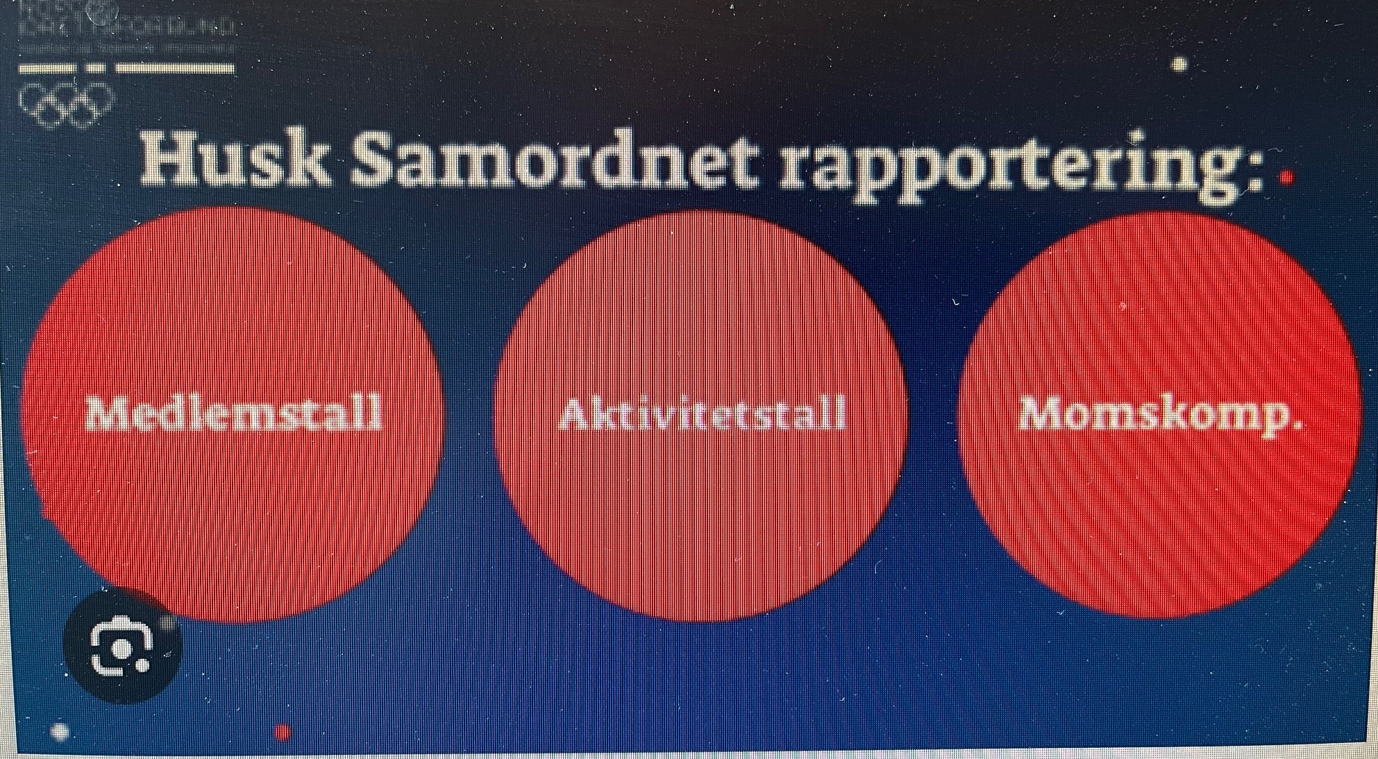 Husk at fristen for Samordnet rapportering er senest 30.april.