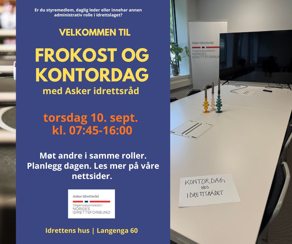 Frokost og kontordag med Asker idrettsråd