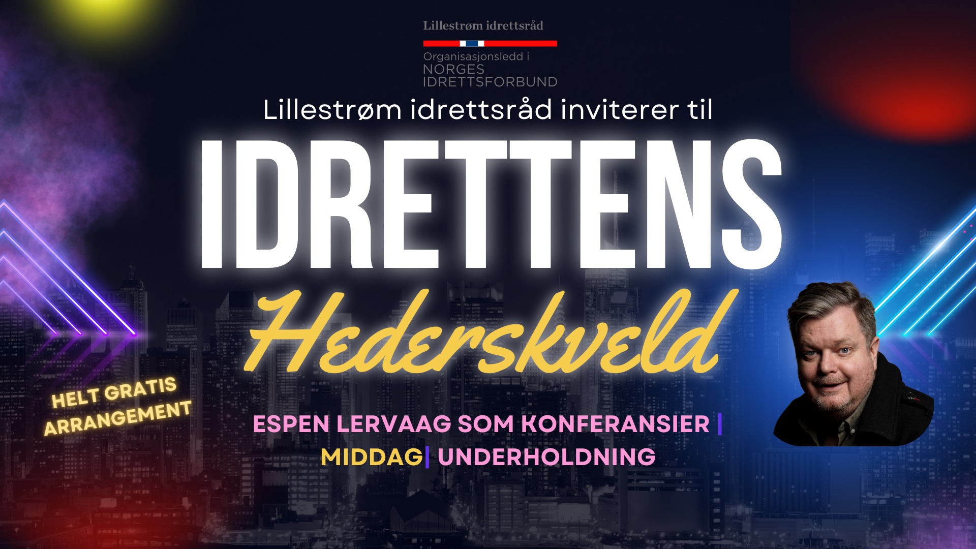 Invitasjon til Idrettens Hederskveld 2026